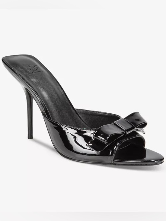 AAJ By Aminah Shoes - ♥️♥️AAJ By Aminah Womens Giselle Bow Mule Dress Sandals - Black